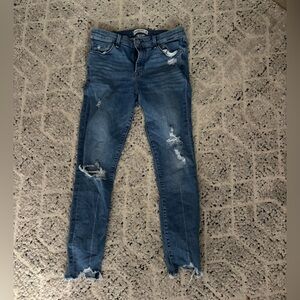 Abercrombie and Finch Distressed Blue Jeans